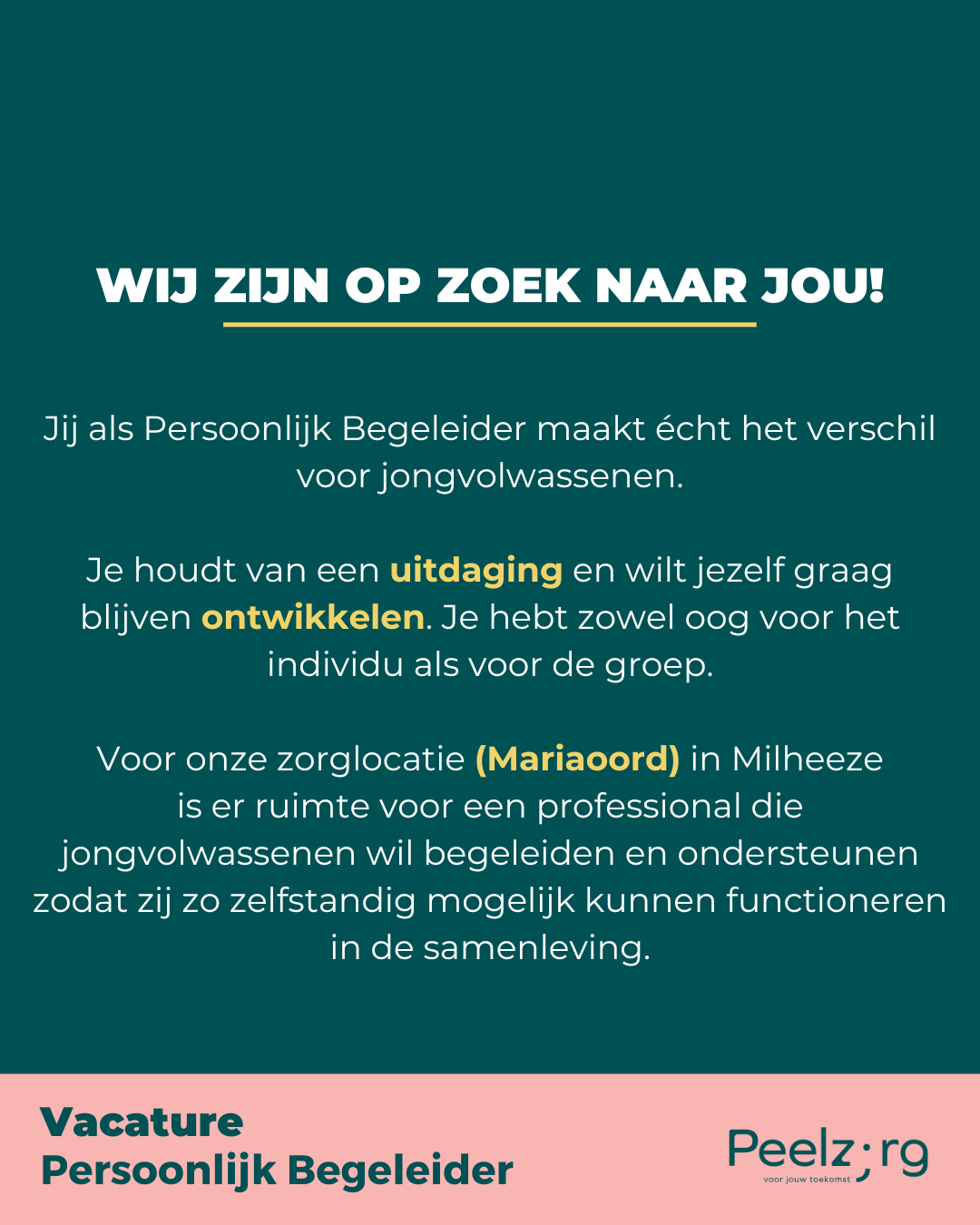 Peelzorg vacature 2